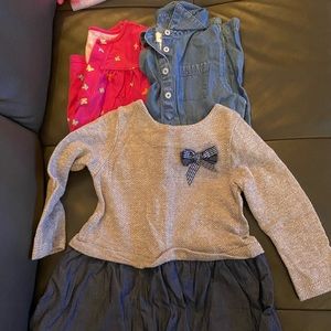 Bundle of 3 girls dresses size 5/5T